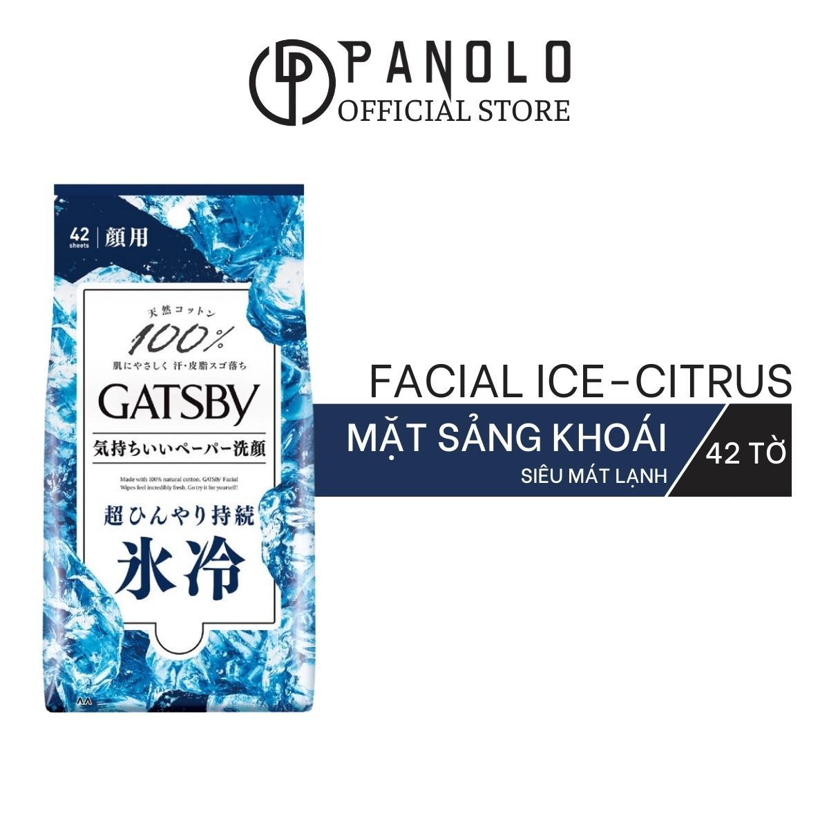 Khăn Giấy Ướt Gatsby Paper Wipes Mát Lạnh Khử Mùi Cơ Thể