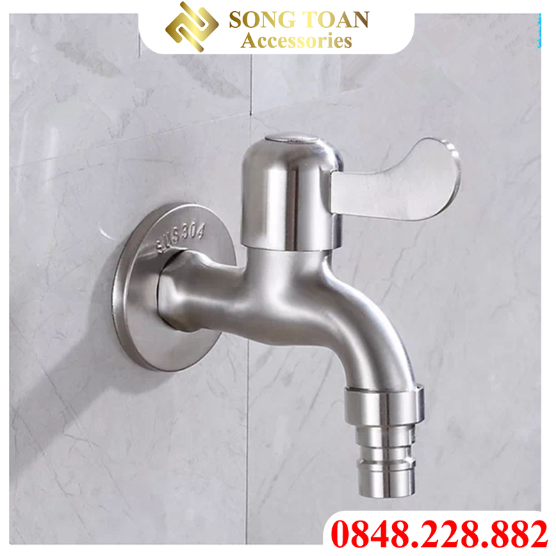 Vòi inox, Vòi xả nước inox 304, khoá nước inox 304
