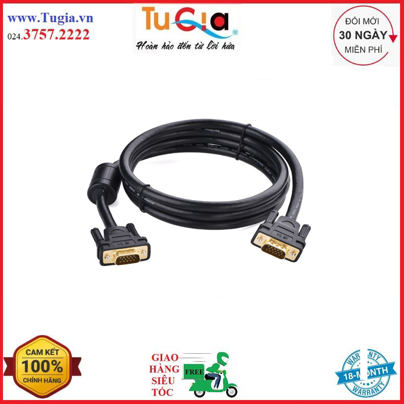 Cáp vga cho màn hình, máy chiếu chính hãng ugreen 11673 1m - hàng chính hãng