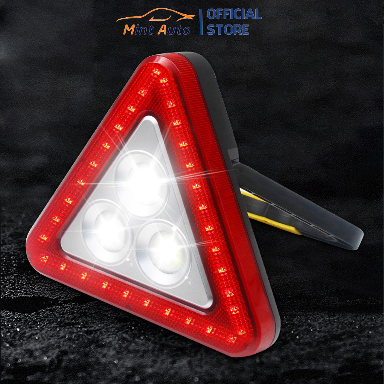 Đèn led cảnh báo nguy hiểm khi xe gặp sự cố trên đường hình tam giác văn minh lịch sự