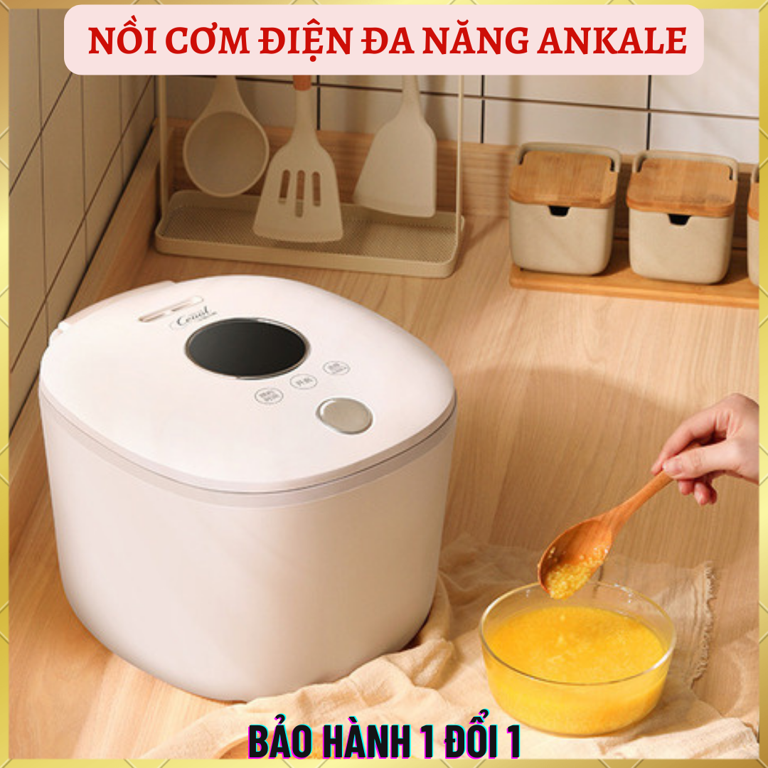 Nồi cơm điện thông minh ANKALE AJL FB4001 dung tích 4l, Nồi cơm điện mini-nồi hấp điện- nồi cơm điện đa năng- noi com dien- Nồi cơm điện giá rẻ , nồi điện mini, Nồi cơm điện nắp rời, nồi cơm điện mini siêu nhỏ