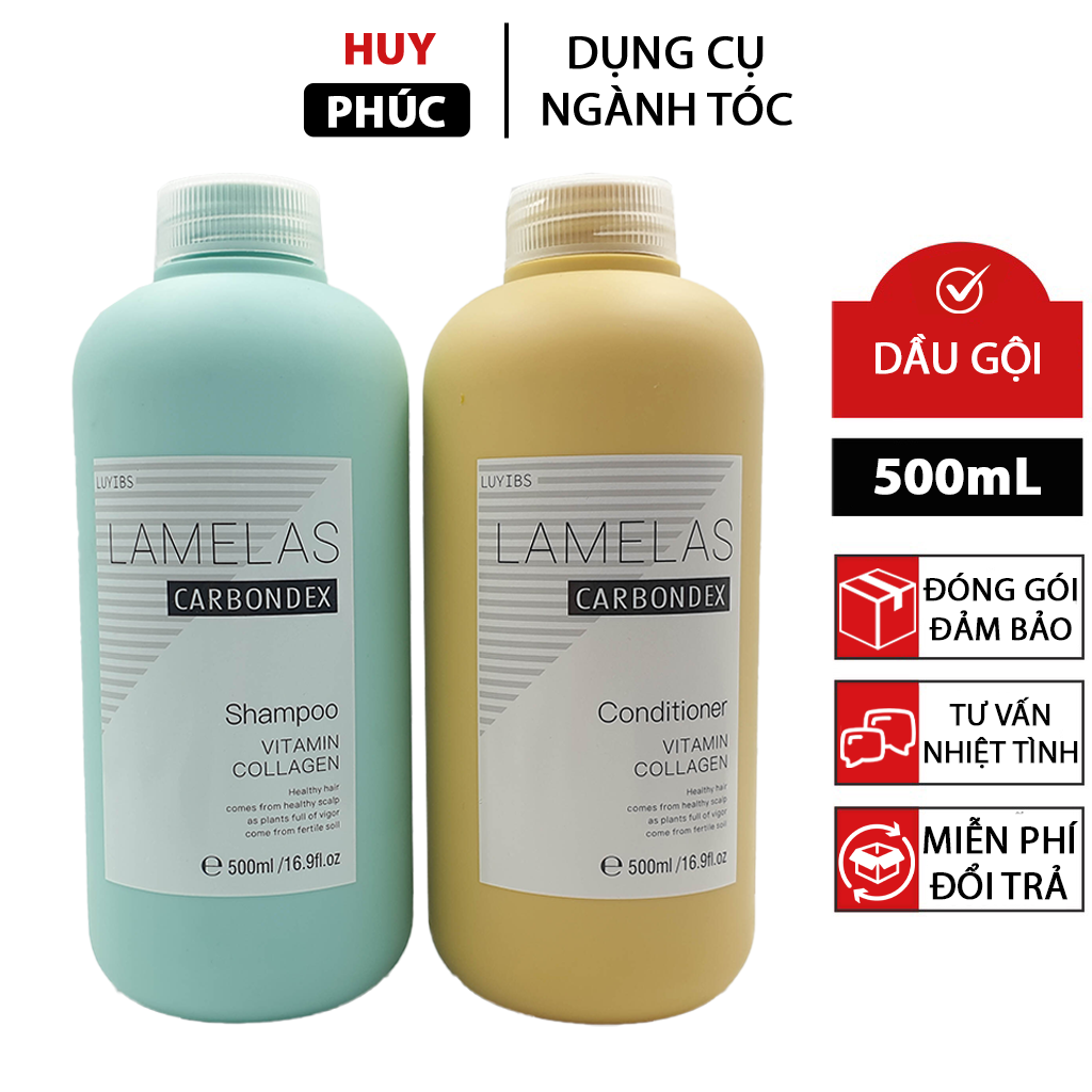 Dầu gội Lamelas Carbondex chính hãng 500ml phục hồi tóc hư tổn