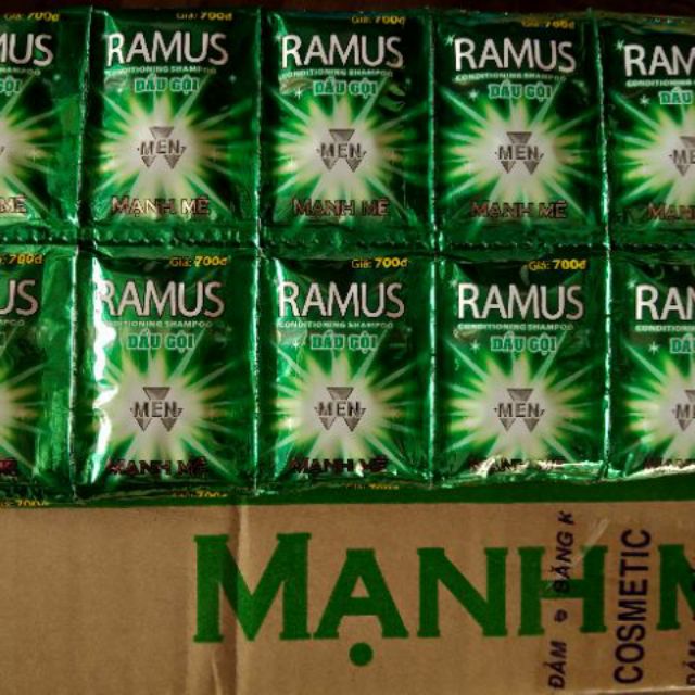 Dây 12 gói dầu gội Ramus men
