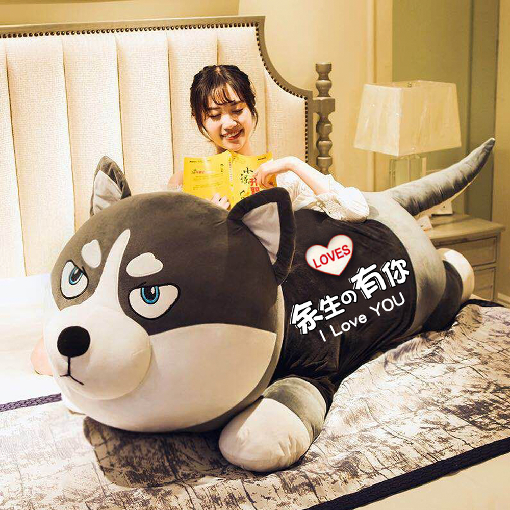 Gấu bông chó husky khổng lồ 1m5 hàng cao cấp - giá ưu đãi gaubongbobo