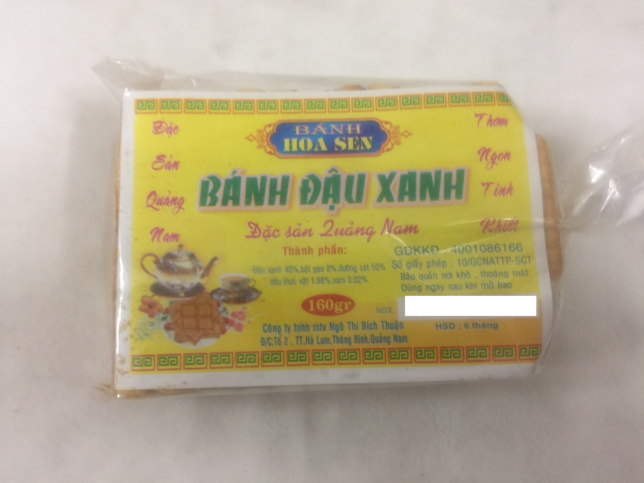 Combo 5 goi bánh đậu xanh nguyên chất