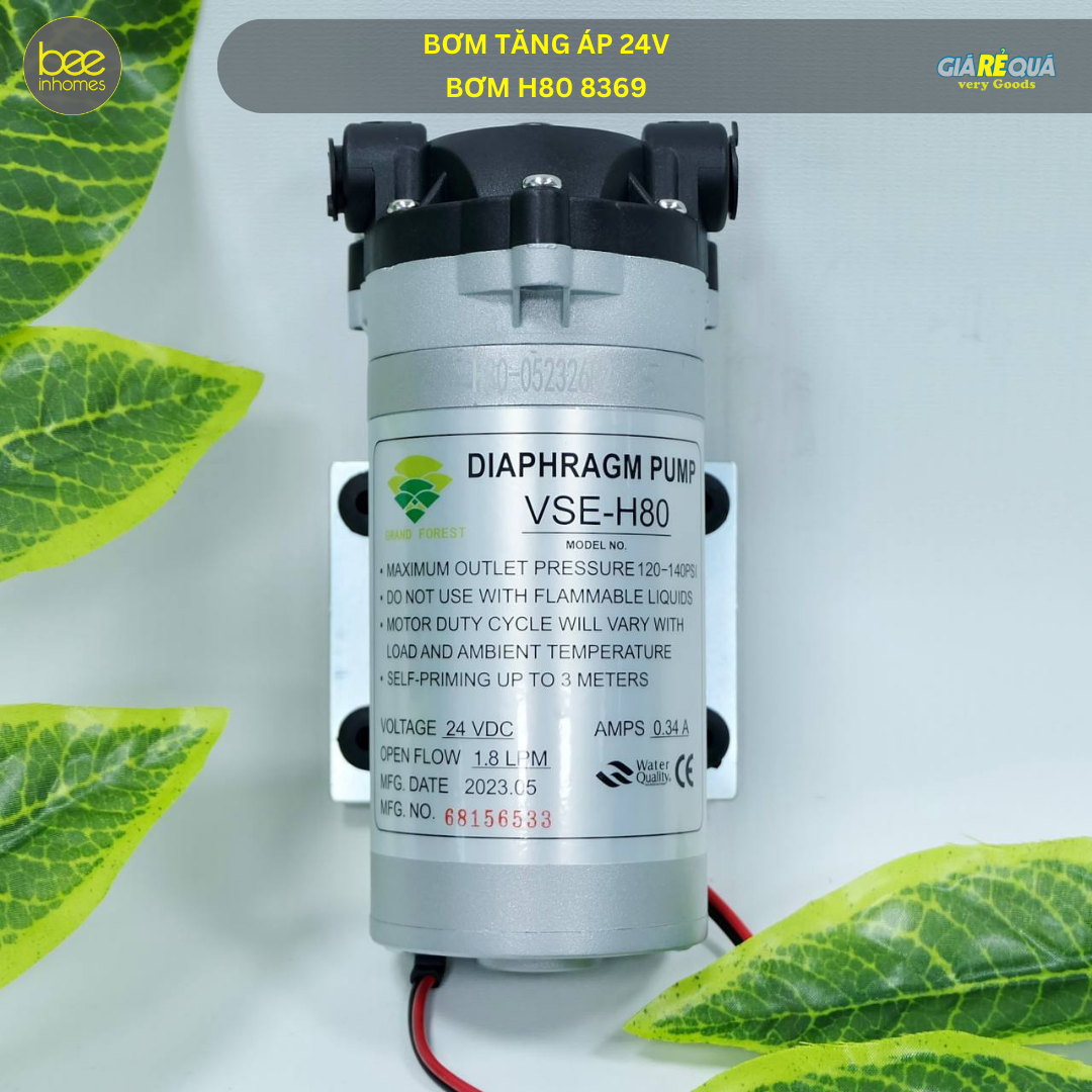 Bơm máy lọc nước ,bơm tăng áp 24v cho tất cả các máy lọc nước ro h80 8369