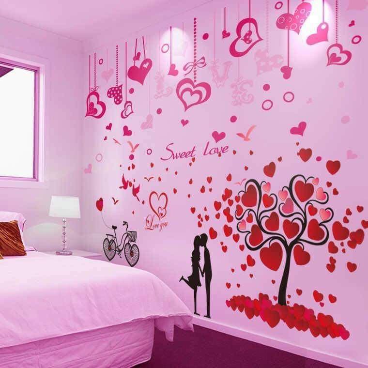 Tranh Decal Trang Trí Phòng Cưới, Tân Hôn - Dc01