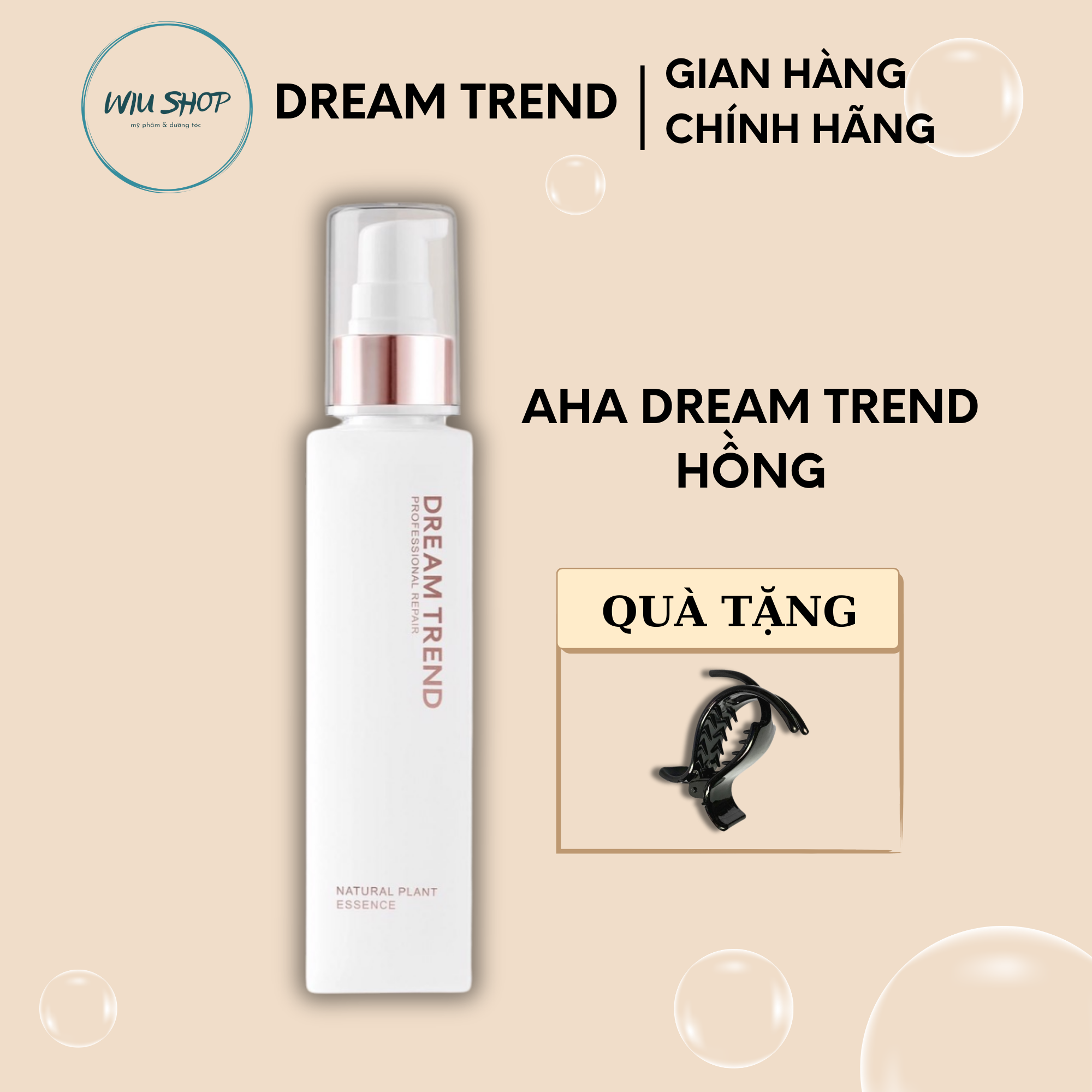 Tinh chất dưỡng tóc aha dream trend màu hồng