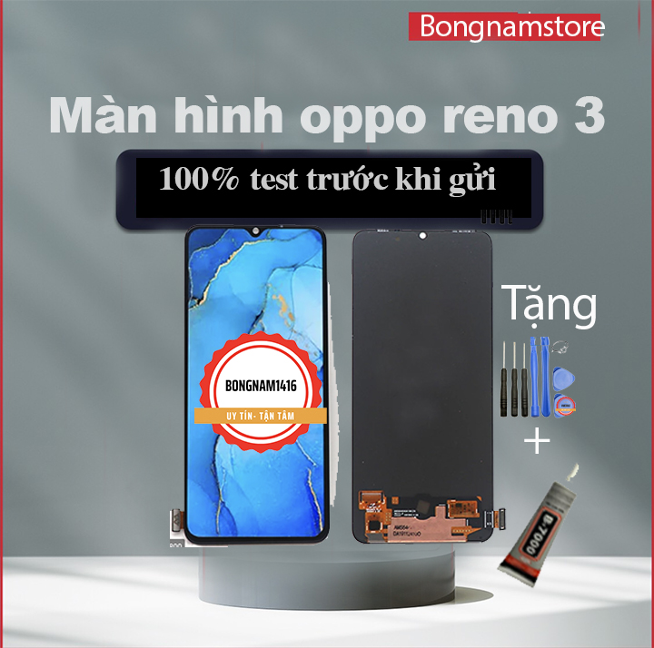 Màn hình Oppo A91 / Reno 3 / F15 / A73-2020 / Reno3 incell tặng kèm bộ sửa và keo dán b7000.