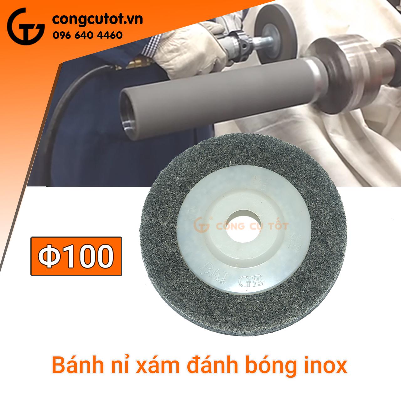 Nỉ đánh bóng Inox Φ100