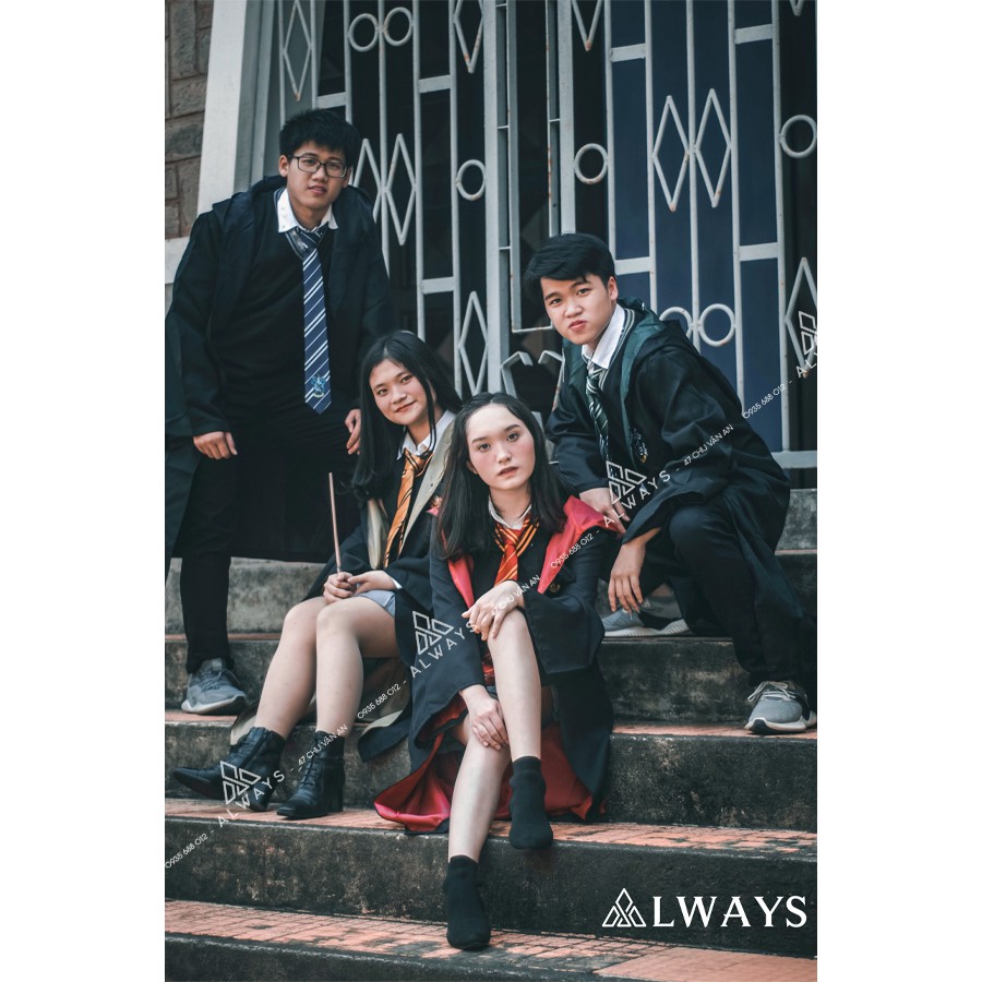 Áo choàng Harry Potter Nam/nữ - Trang phục Phù thuỷ hoá trang Harry Potter - Chuẩn hàng ALWAYS Store
