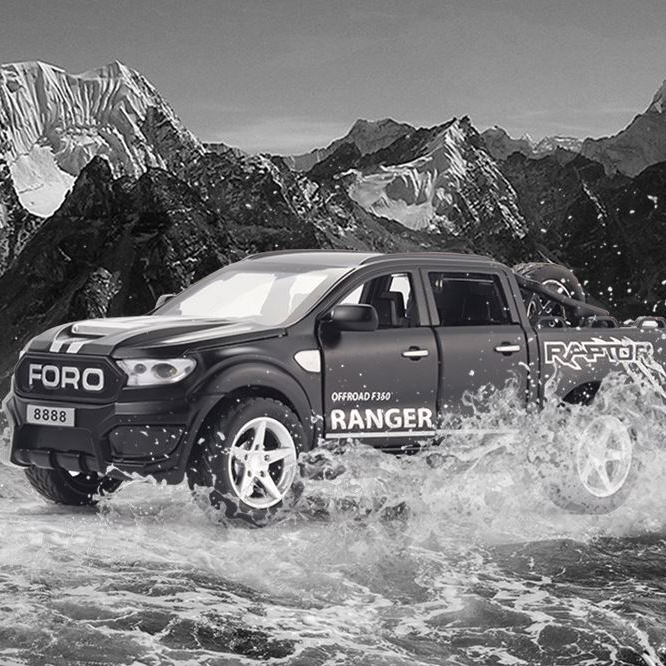 Xe mô hình kim loại Ford Ranger Raptor F350 Tỷ lệ 1:32
