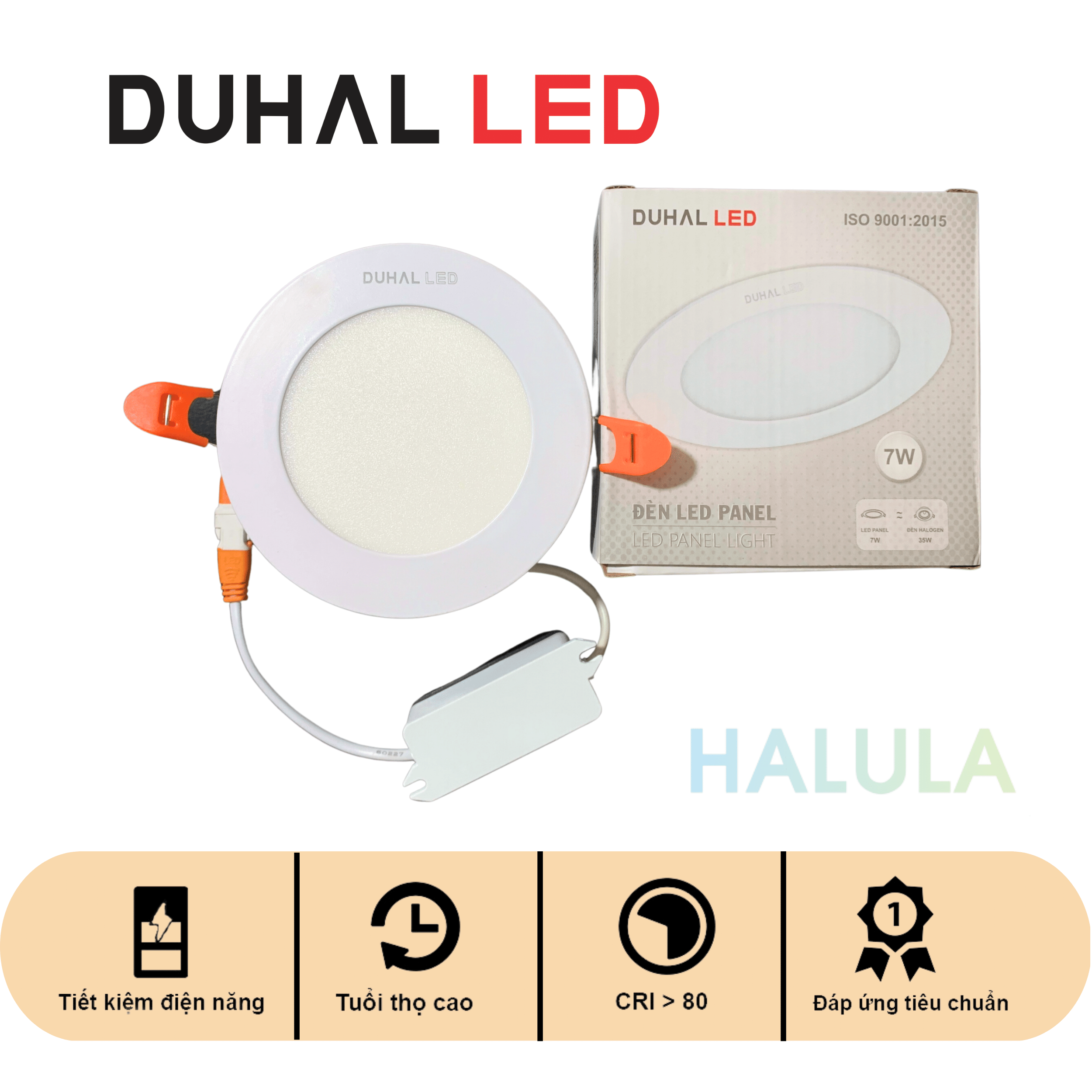 Đèn led panel âm trần 7w duhal sdgt507