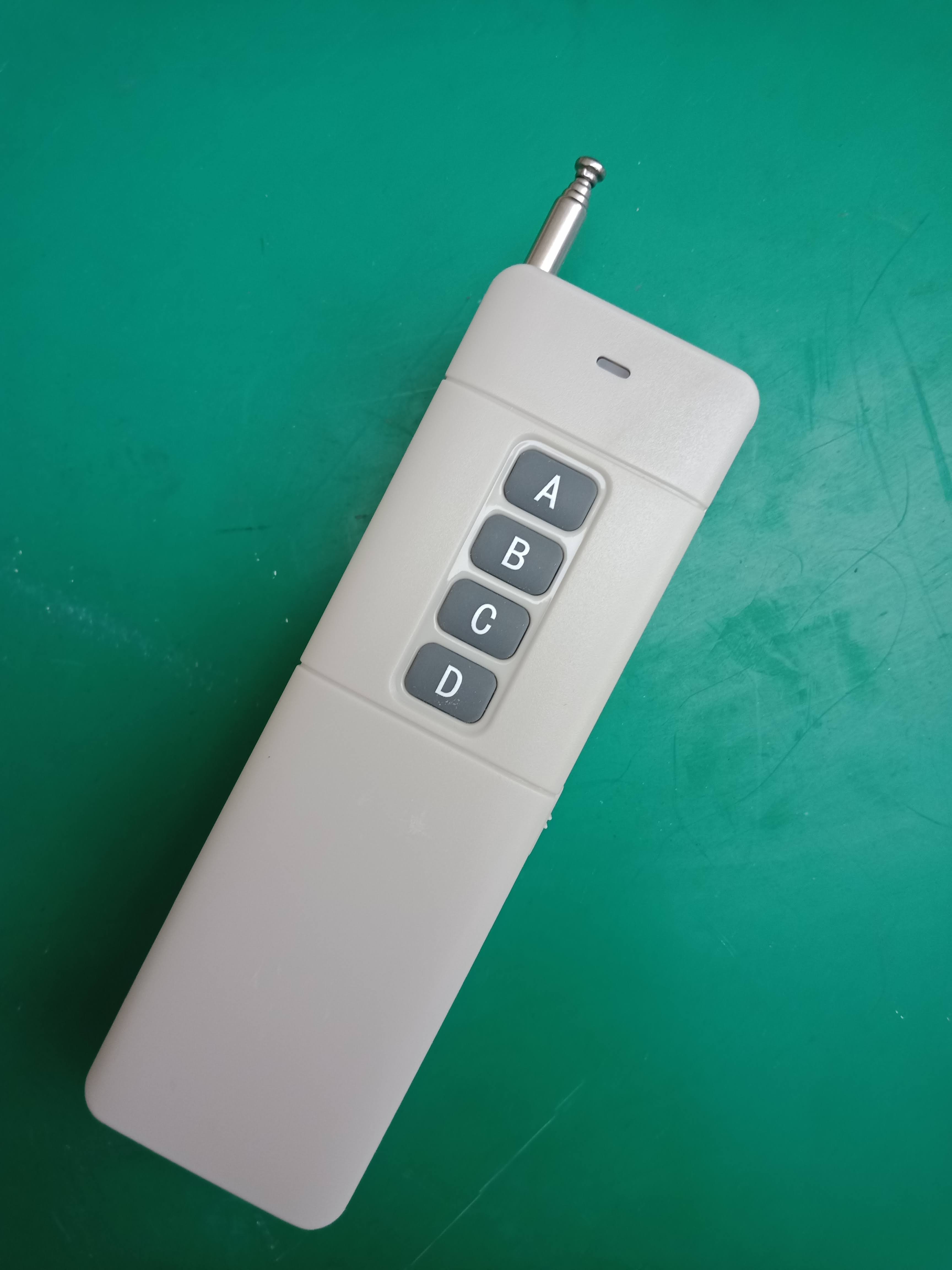 [có Pin] Remote tay dài tần số 433Mhz 4 nút ABCD học lệnh độc lập