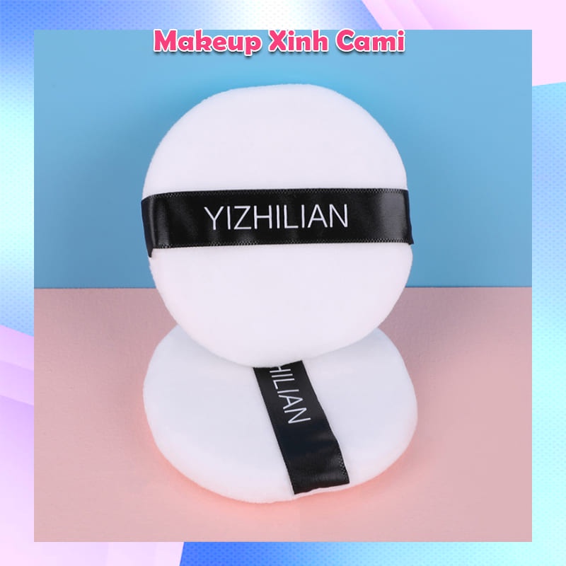 Set 2 miếng bông phấn trang điểm bông đánh phấn phủ cushion khô mềm mịn Cami.makeup MTD04