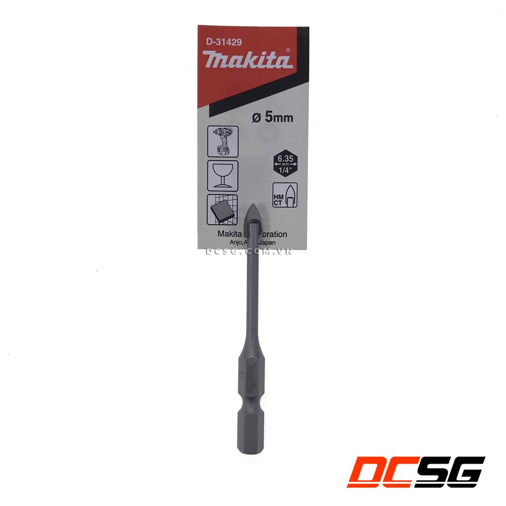 Mũi khoan gạch men đuôi lục giác 5.0mm Makita D-31429
