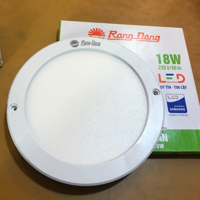 Đèn Led Ốp Trần Tròn, Vuông Rạng Đông 12W, 18W