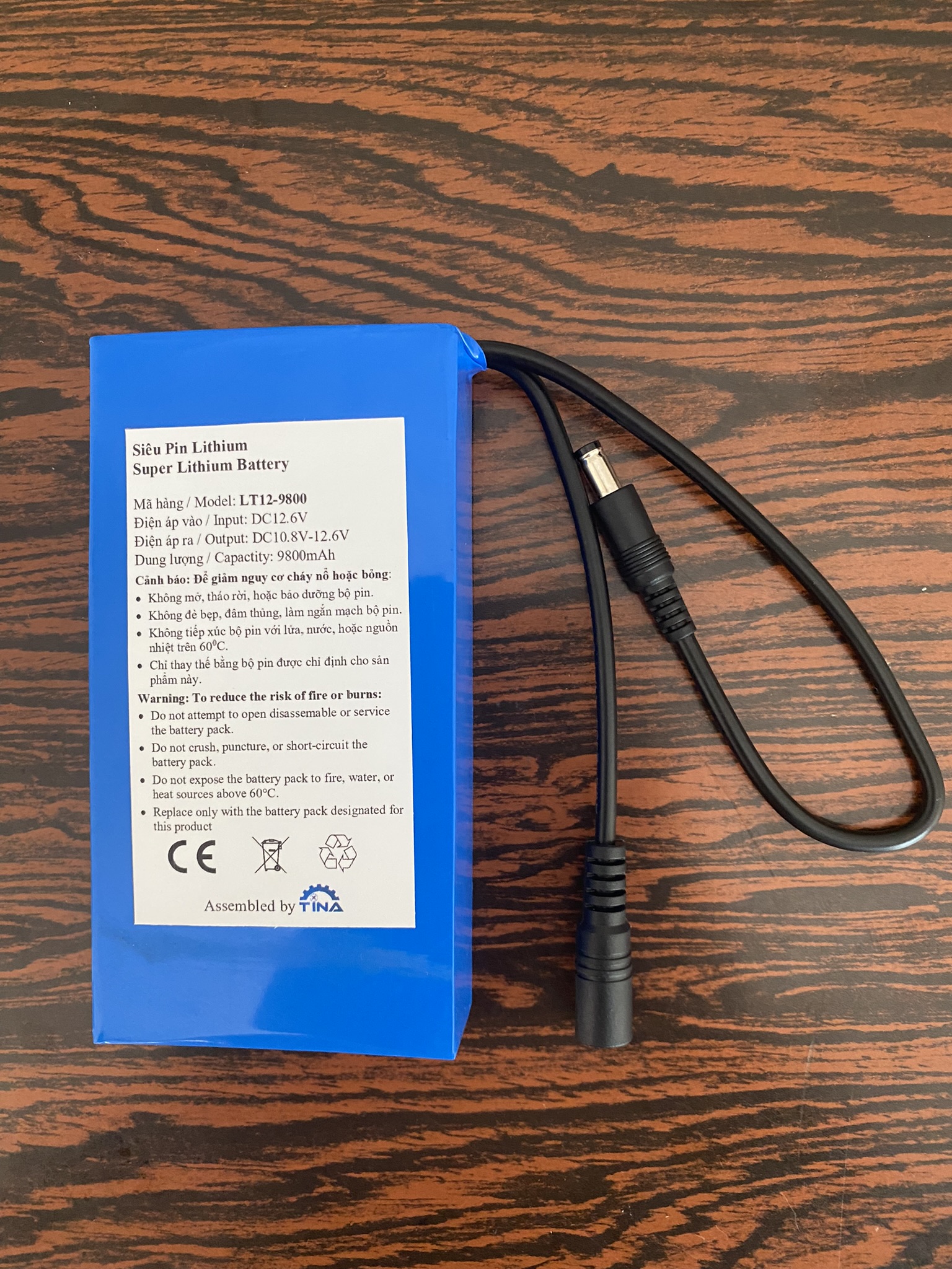 Pin lithium 12v-9,8ah