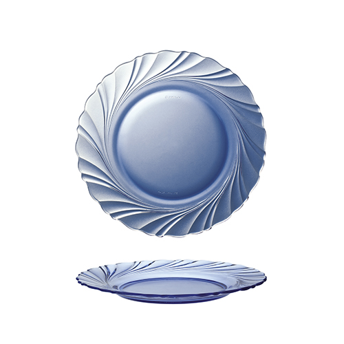 Bộ 2 dĩa Duralex - Beau Rivage  23.5cm Thủy tinh cường lực cao cấp Pháp