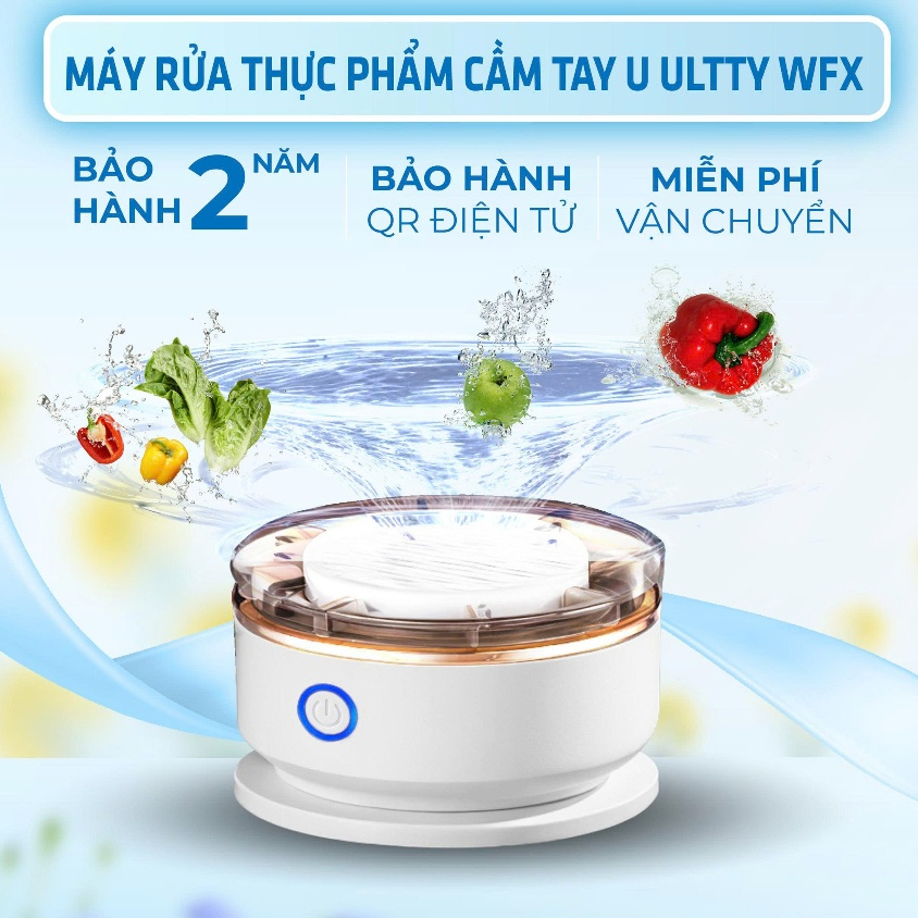 Máy Rửa Thực Phẩm U ULTTY WFX, Hàng Chính Hãng, BH 24 Tháng
