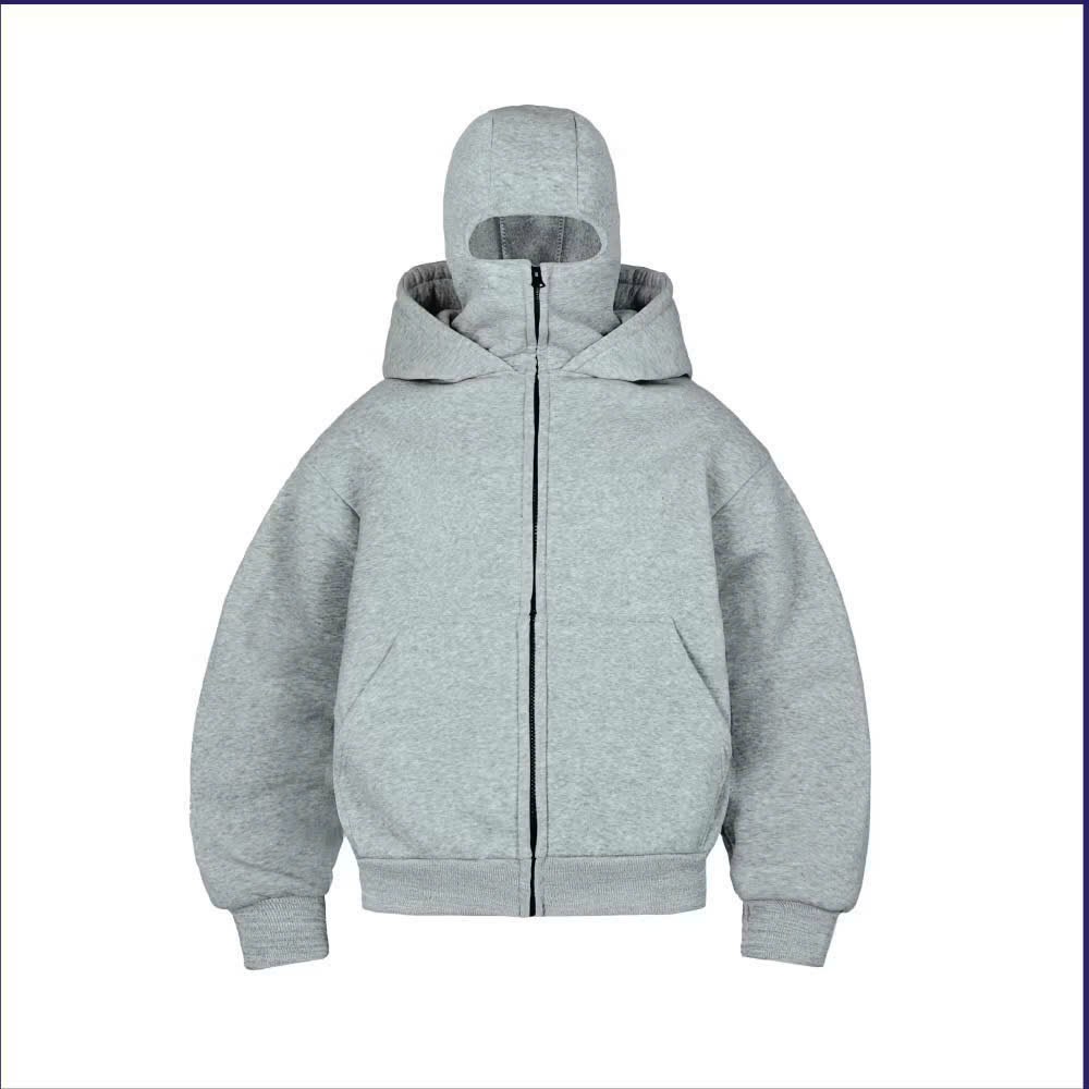  Áo Khoác nam Zip Ninja Cổ Cao TRƠN Hoodie Zip Nỉ Dáng Boxy Nam Nữ Unisex Basic chống nắng - TP983 