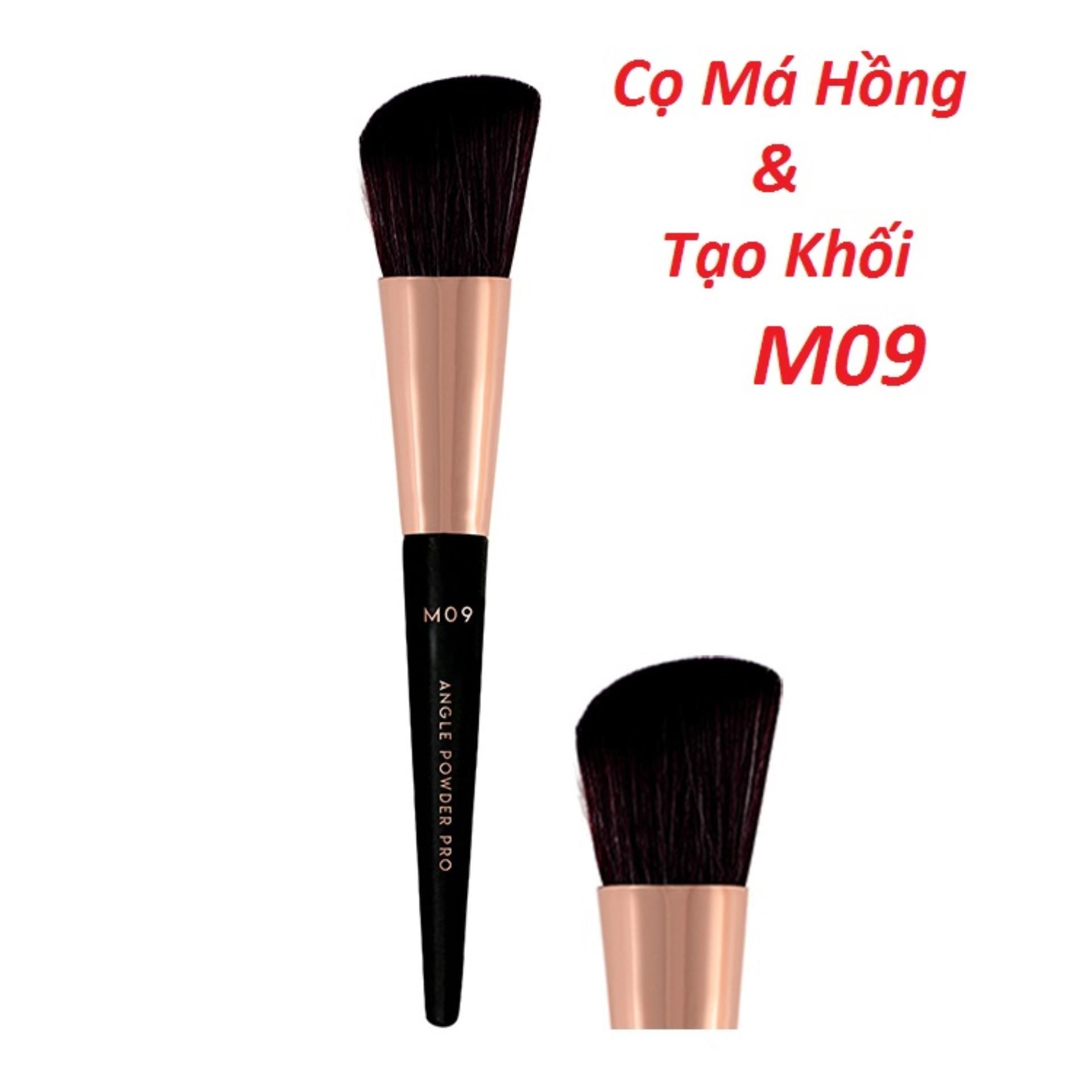 Vacosi m09 - cọ đánh phấn phủ & má hồng đầu xéo mẫu mới