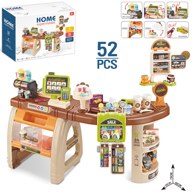 Đồ chơi quầy hàng thu ngân home supermarket 668-69