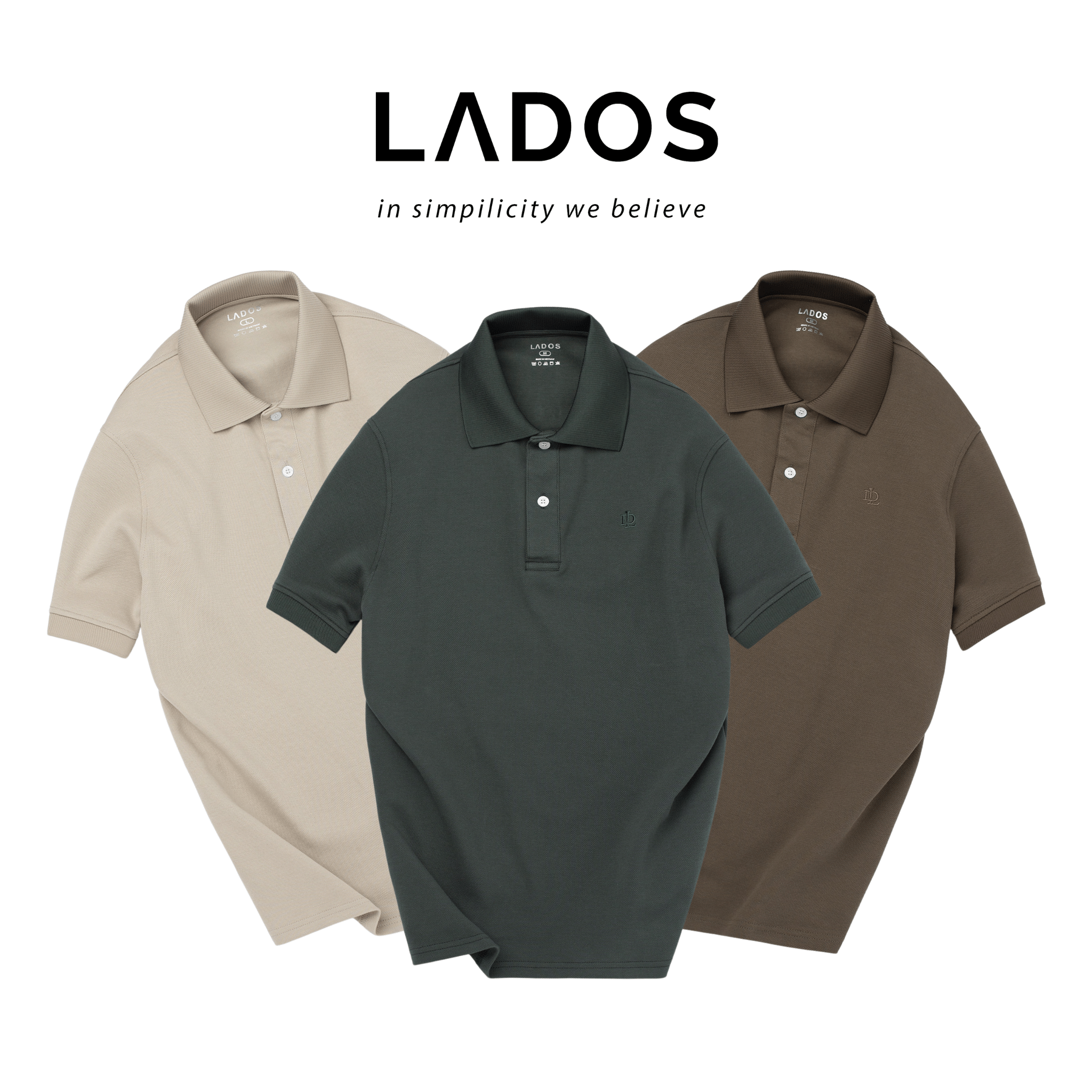 Áo Thun Polo Nam Ngắn Tay Dòng Cao Cấp LADOS-9156 Vải Cá Sấu Interlock Form Regular Fit Sang Trọng, Lịch Lãm