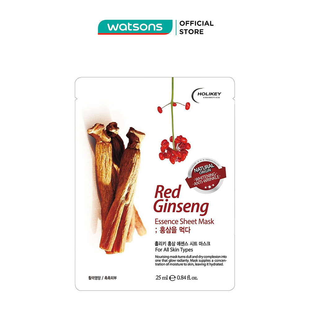 Mặt Nạ Holikey Red Ginseng Essence Sheet Mask Nhân Sâm Đỏ 25ml