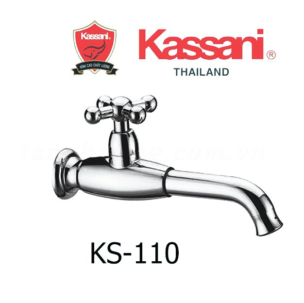 Vòi hồ cao cấp Kassani KS-110 (Vòi nước tưới cây, Vòi rửa tay, vòi nước lạnh, Vòi nước máy giặt, vòi hồ đồng)