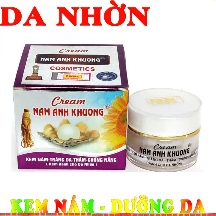 Kem nám trắng da thâm chống nắng cho da nhờn Nam Anh Khương 12g