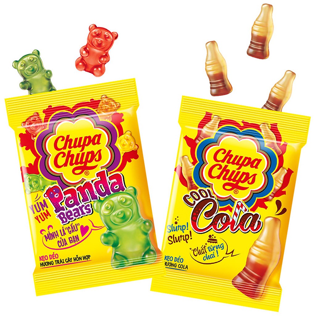 Kẹo dẻo chupa chups gói 90gr