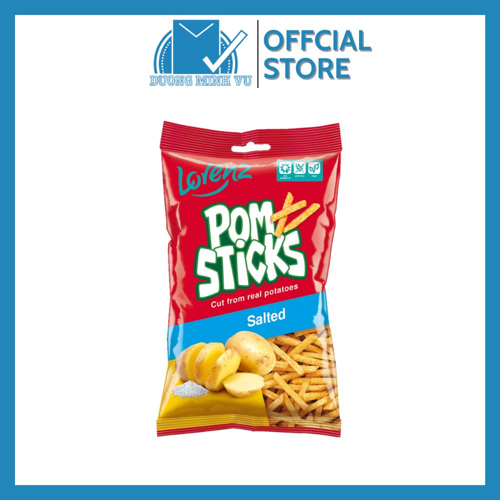 Khoai tây chiên Pomsticks vị muối Lorenz Pomsticks Salted 70g