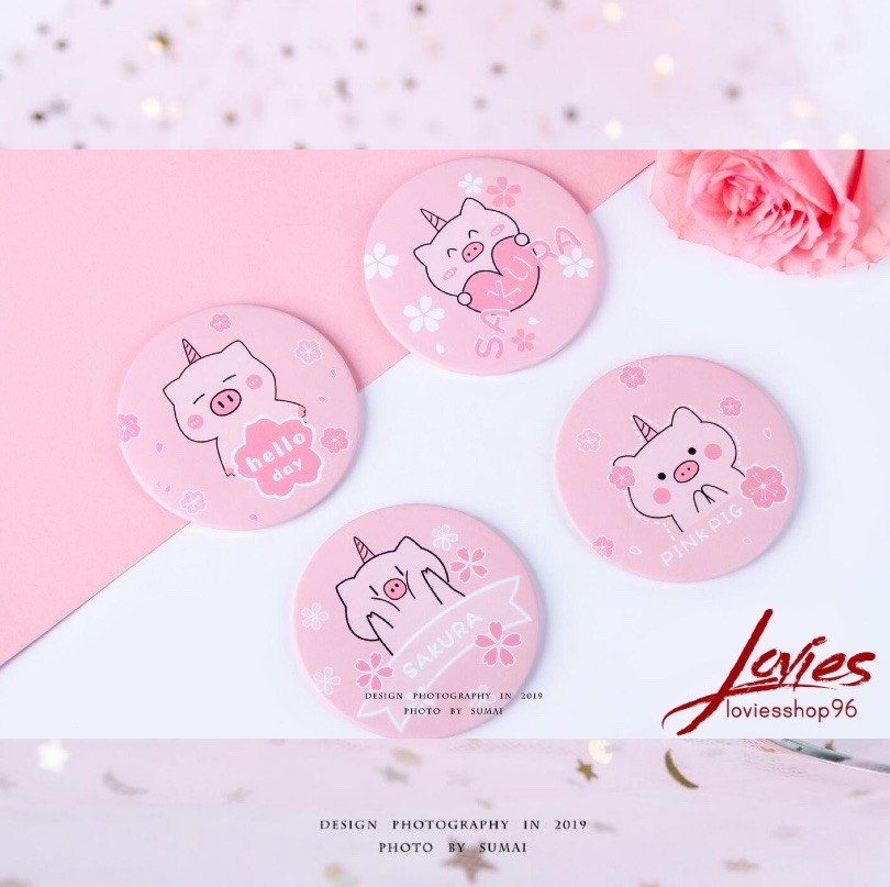 [HCM]Gương mini cầm tay soi mặt nhiều mẫu xinh xắn