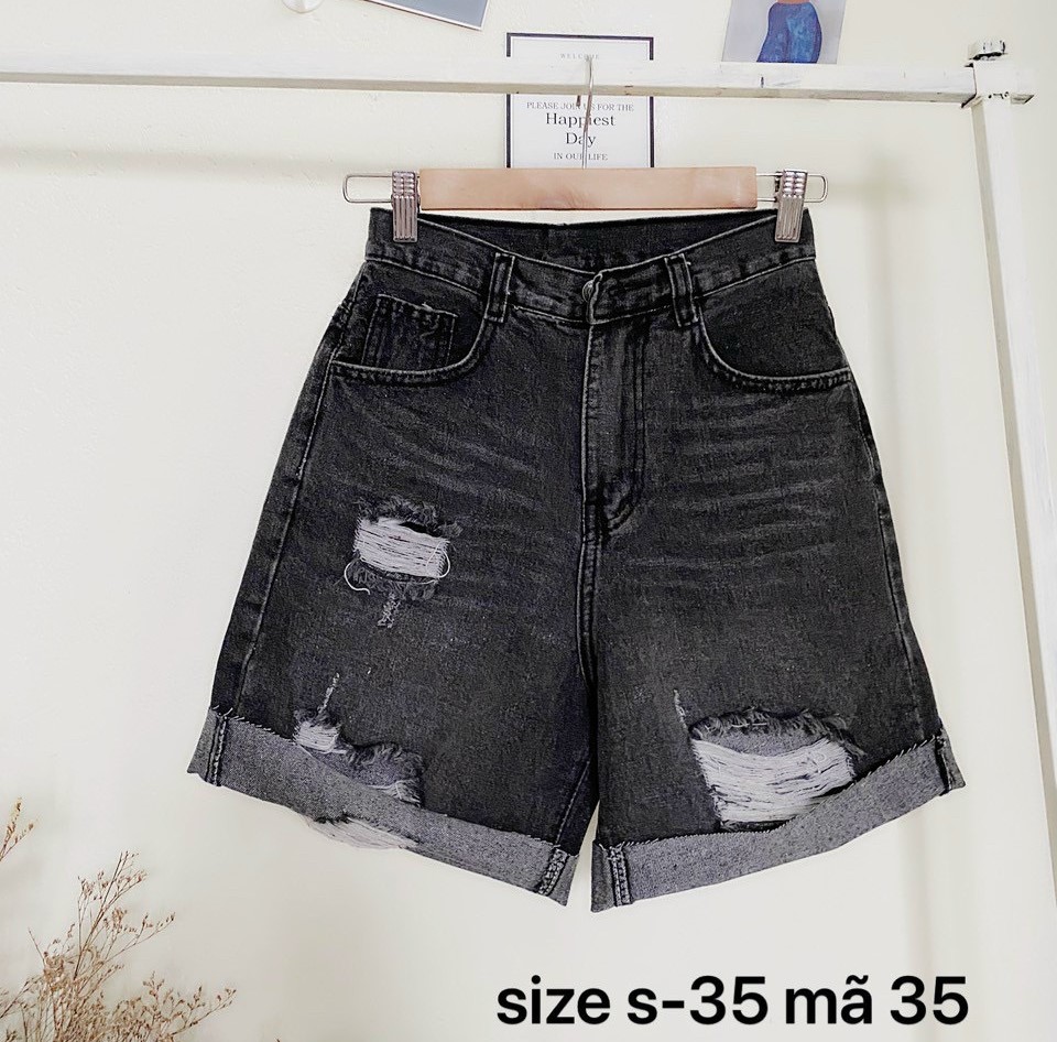 Quần short ngố jean nữ rách siêu xinh xắnchất hàng vnxk xịn sò lắm nha khách-jt