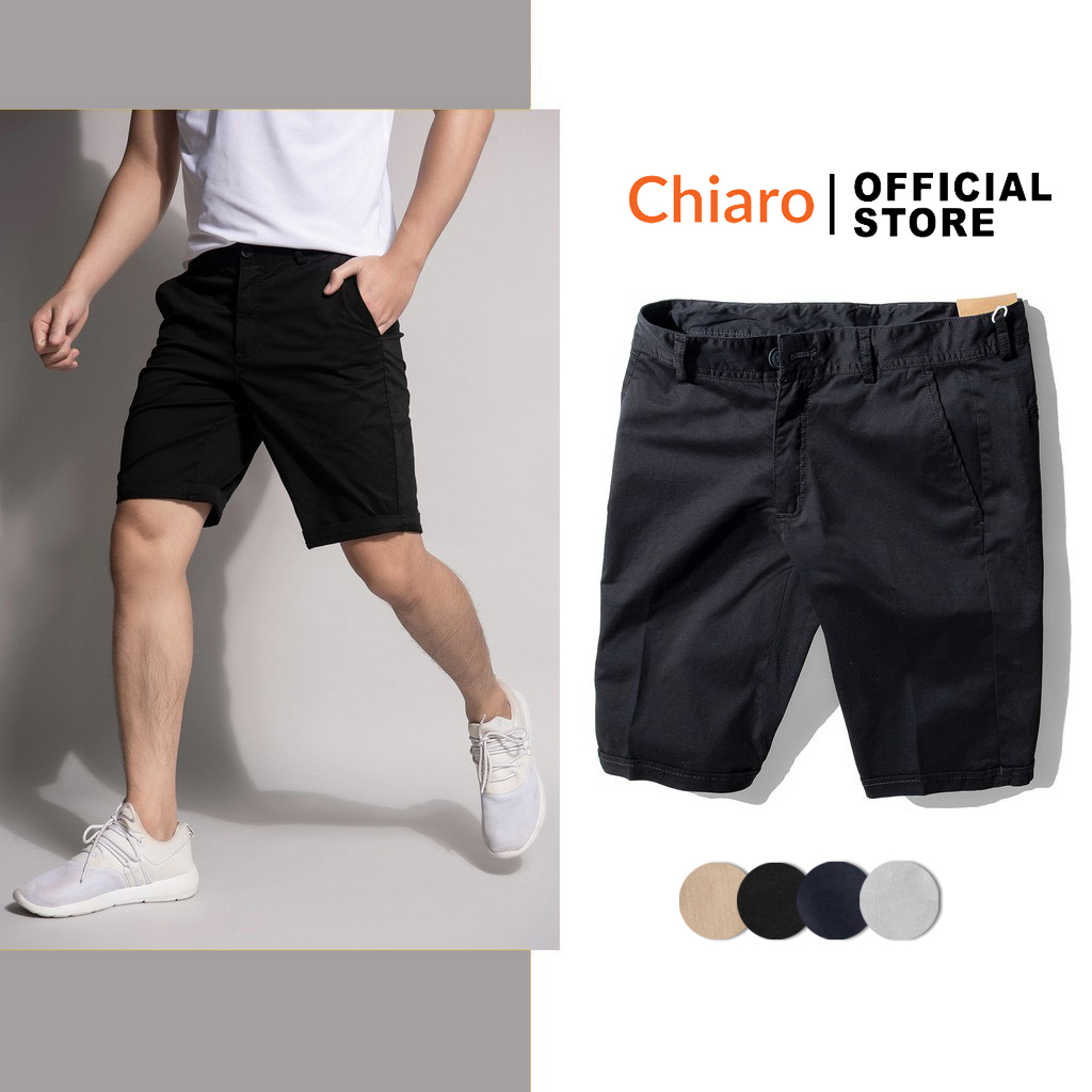 Quần short nam kaki quần đùi đẹp co giãn kiểu dáng trẻ trung cao cấp Chiaro