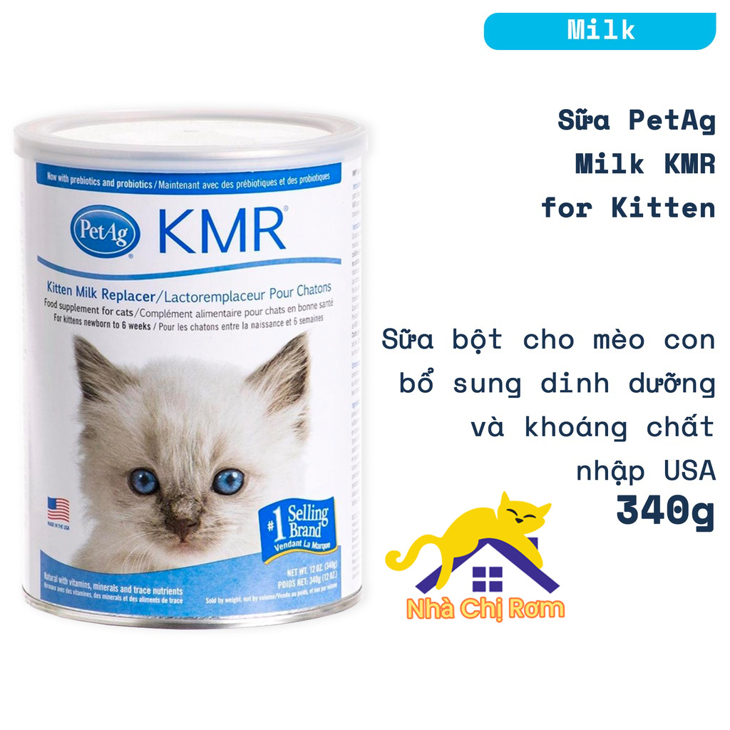 Sữa Bột KMR Cao Cấp cho Mèo Sơ Sinh hộp 340g