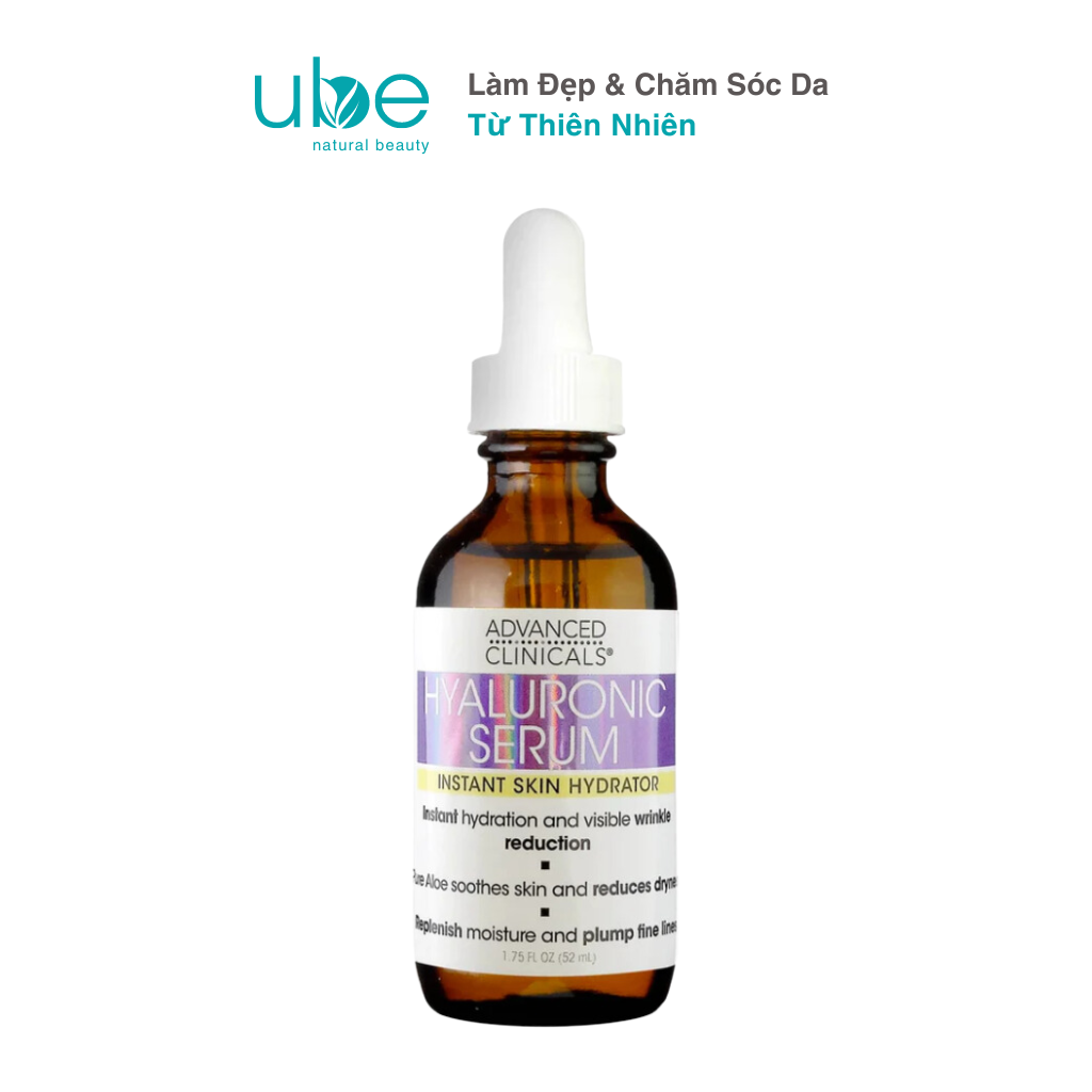 Serum HA Cấp Ẩm & Phục Hồi Da Advanced Clinicals Hyaluronic Acid 52ml