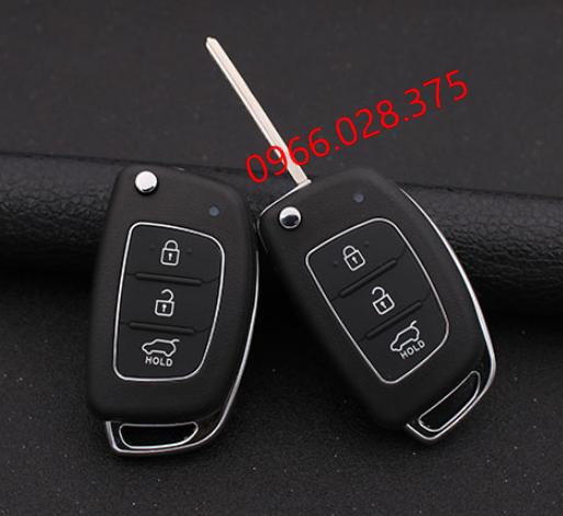 Vỏ chìa khóa gập Huyndai I10, Tucson, Accent 3 nút
