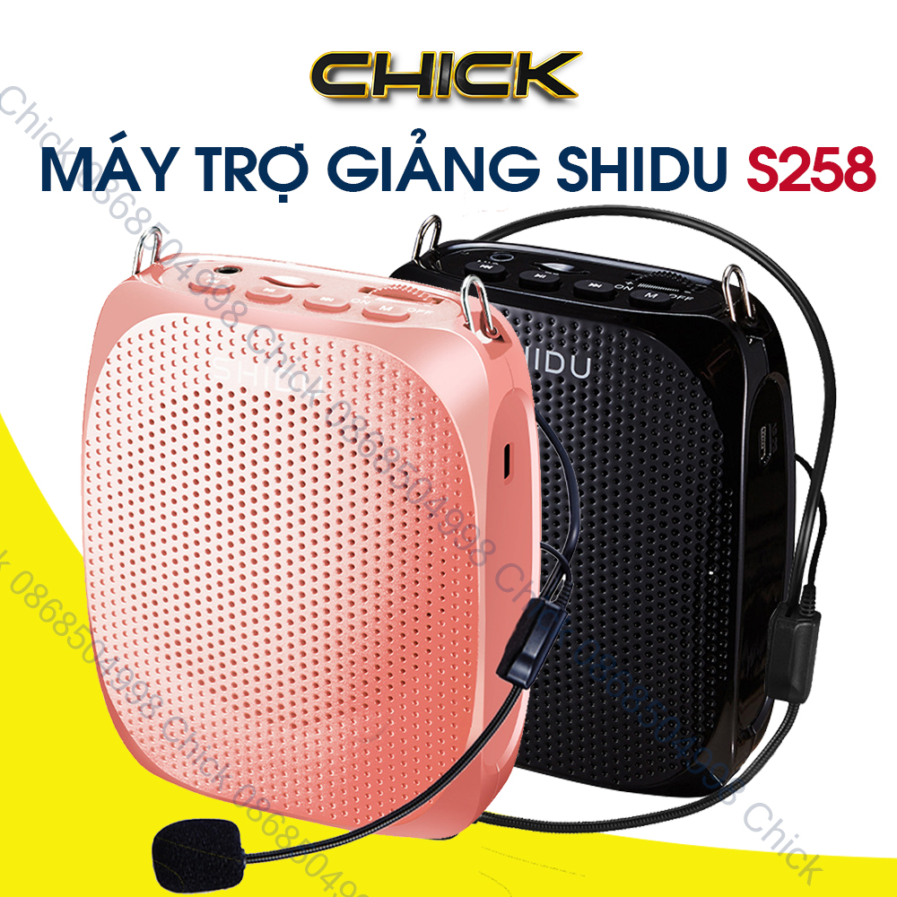 Loa trợ giảng shidu s258, mic có dây, mic không dây, âm lượng lớn 10w, bảo hành 12 tháng