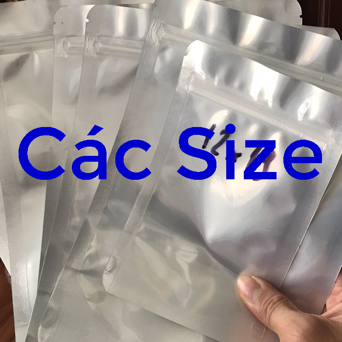 Túi zip bạc / các size - enterfood