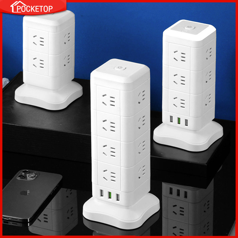 POCKETOP Ổ cắm điện dạng tháp đa năng chịu tải tốt thích hợp cho du lịch