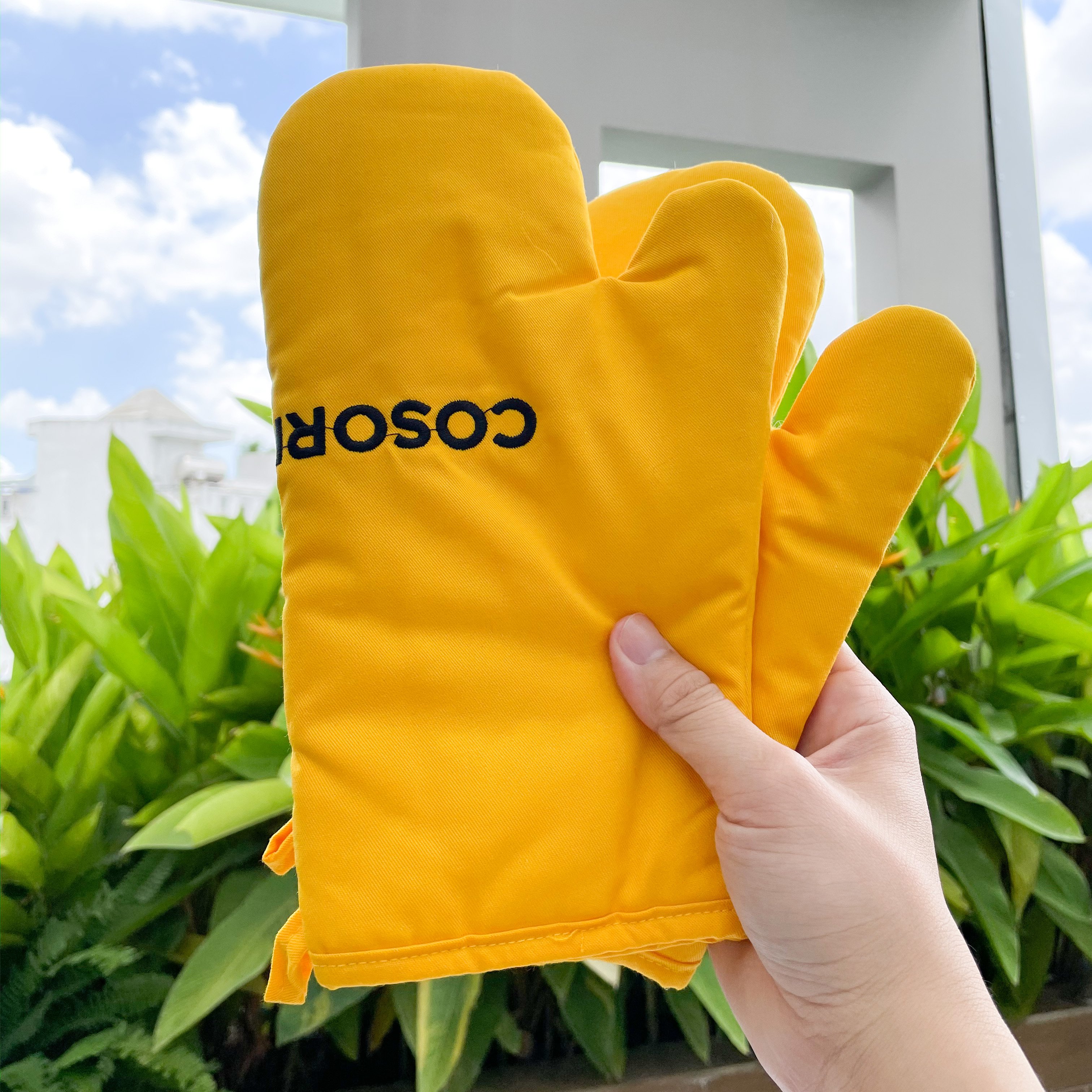 Găng tay Cosori cotton dày chịu nhiệt tiện dụng làm bánh, chống nóng tiện lợi (1 đôi)