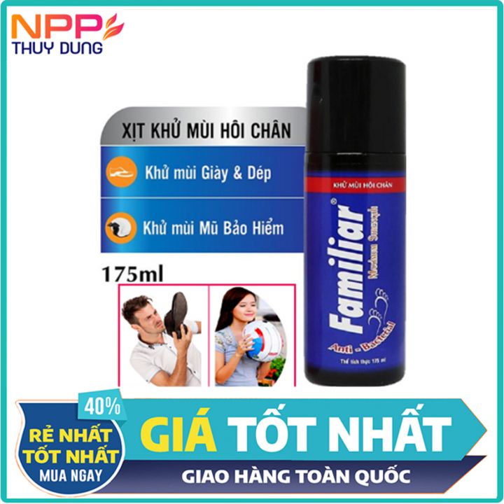 Xịt Khử Mùi Hôi Chân Nón Bảo Hiểm Familiar 175Ml