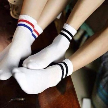 Tất sọc cổ cao hàn quốc {mã 066