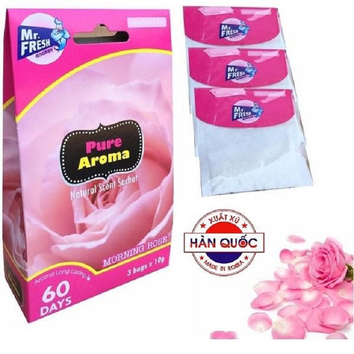 [HCM]Túi thơm khử mùi treo tủ quần áo toilet Mr.Fresh STM12