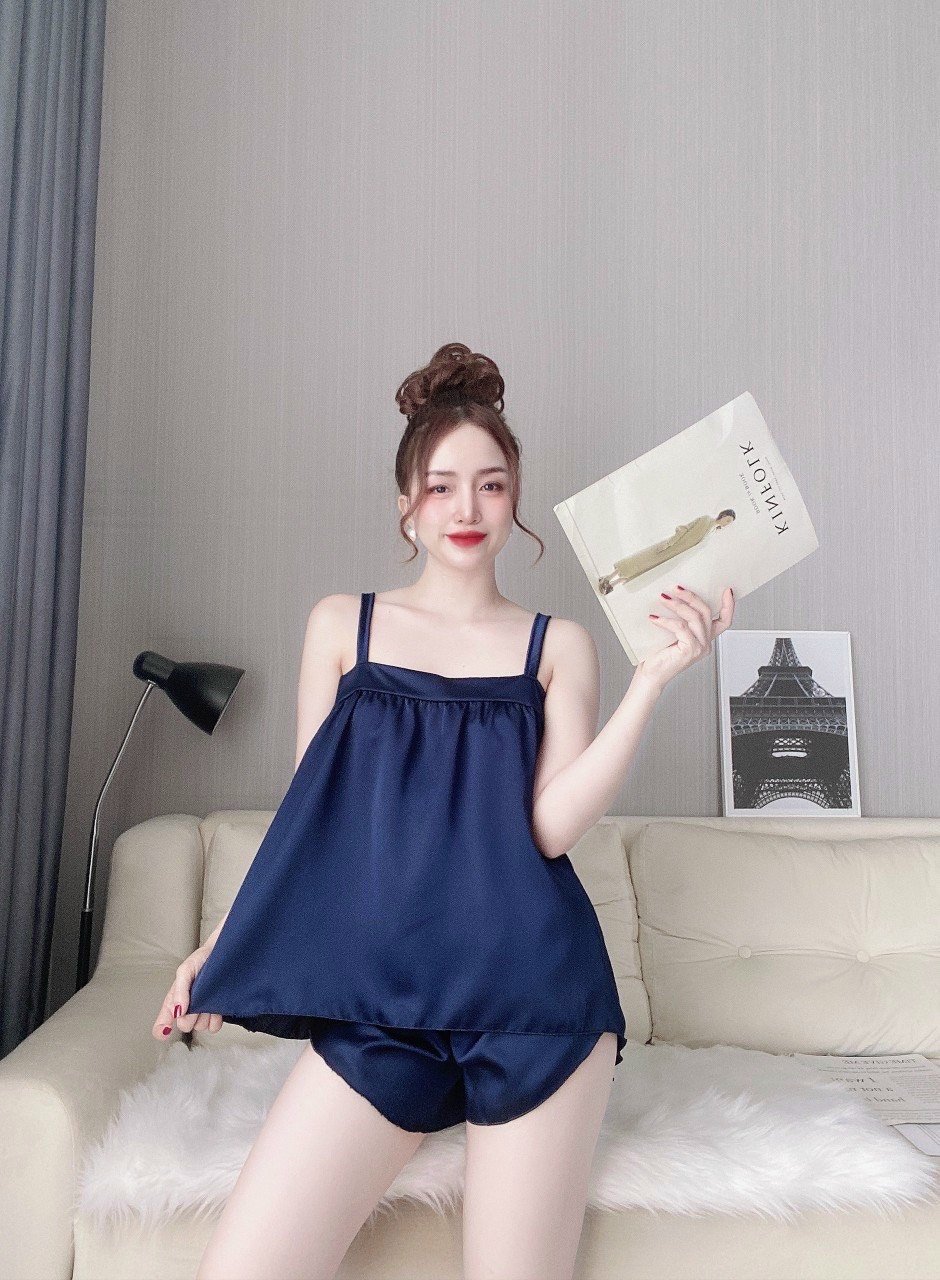Bộ đùi hai dây vải lụa satin Freeszie dưới 60 kg Bảo Châu Store