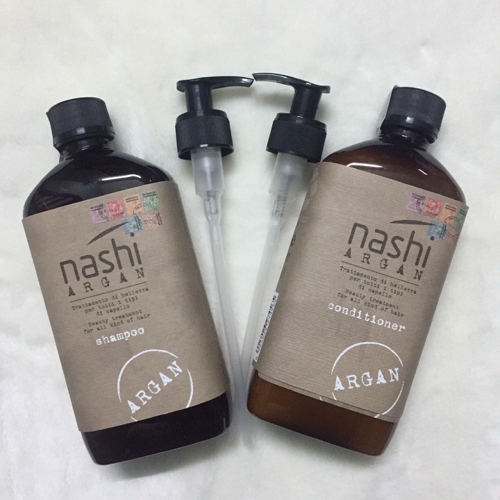 [HCM]Dầu gội xả Nashi Argan Italia siêu mềm mượt cho tóc hư tổn (2x500ml)