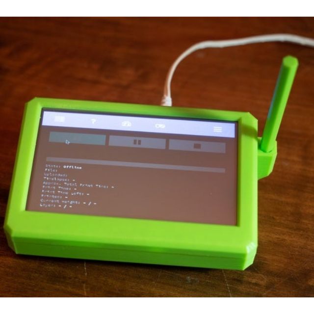Vỏ case raspberry pi 3 dùng màn cảm ứng 5inch in 3d