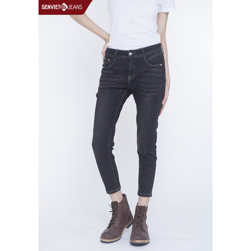Quần dài Jeans Nữ slimfit TQ107J785 GENVIET